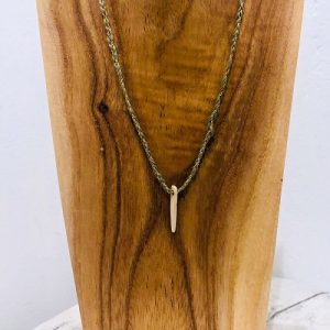 Collier COSMOS olive Maison Clairon