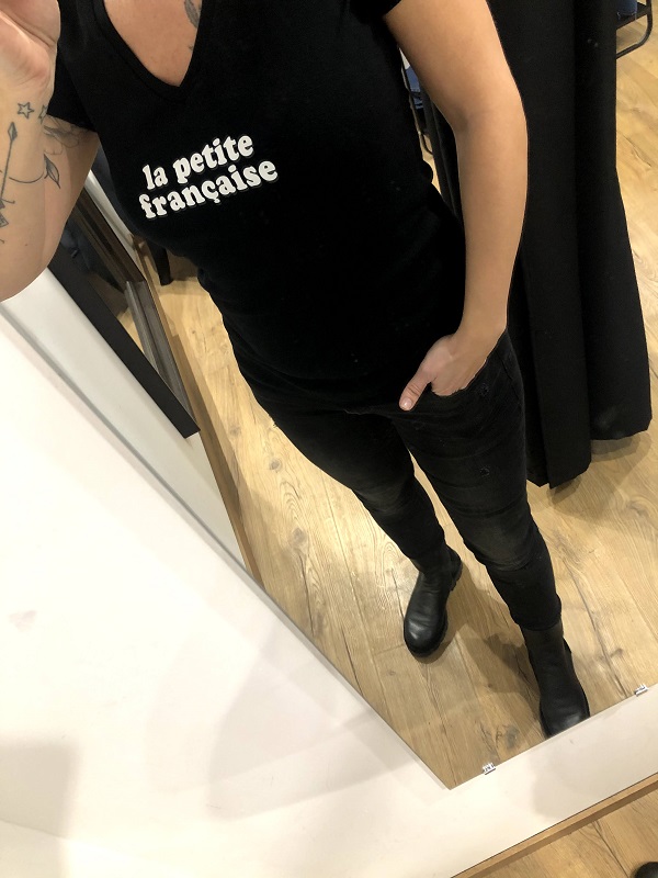 Tee-shirt THIBAULT noir la petite française