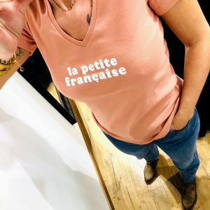 Tee-shirt THIBAULT rose poudré la petite Française