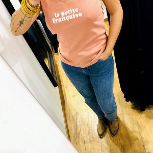 Tee-shirt THIBAULT rose poudré la petite Française