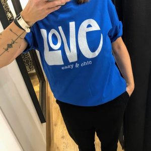 Tee-Shirt LOVE bleu