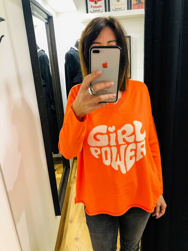 Pull GIRL POWER orange BANDITAS