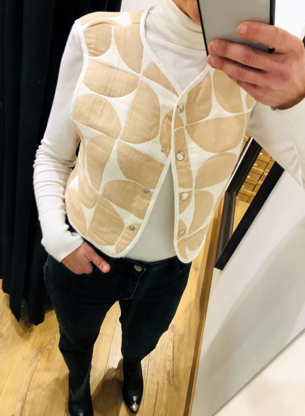 Gilet ROMA écru-beige Jane Wood