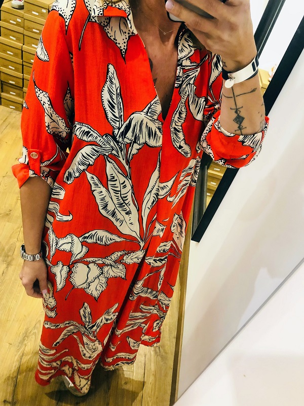Robe REGINE Corail Scarlet Roos