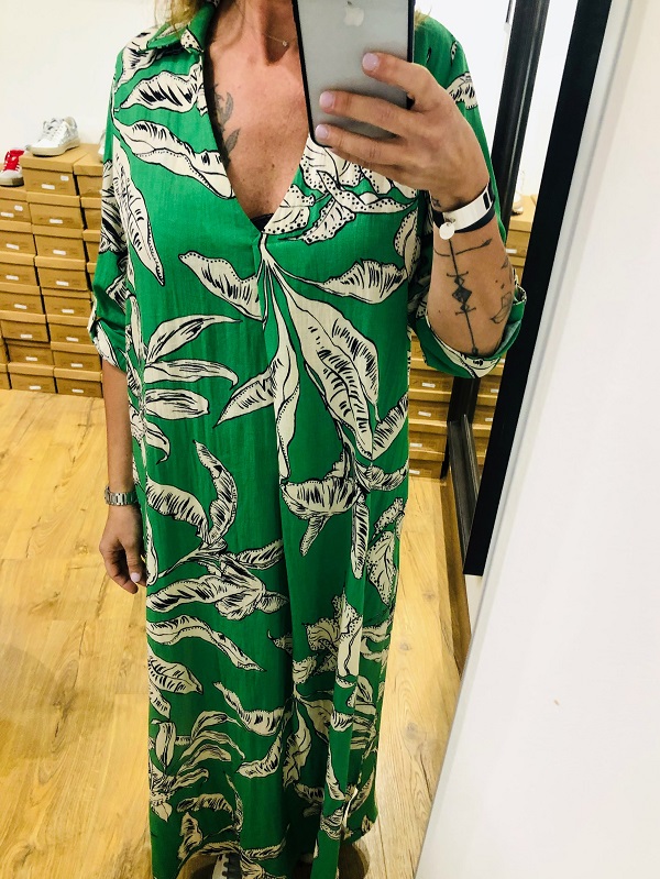 Robe REGINE Verte Scarlet Roos