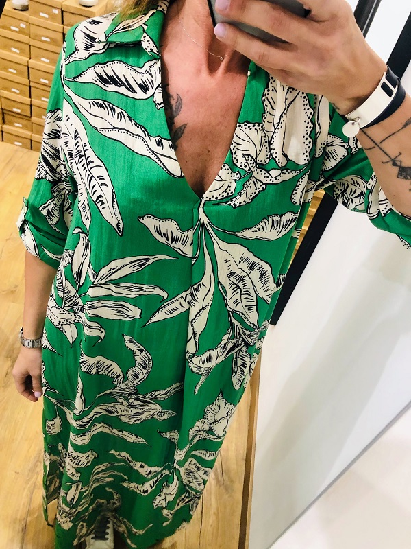 Robe REGINE Verte Scarlet Roos