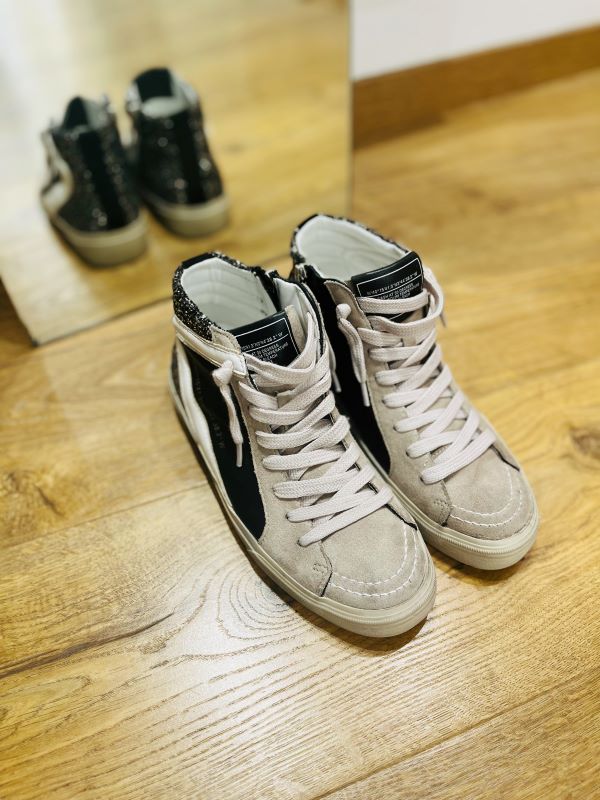 Basket M35 Montante pailleté noir