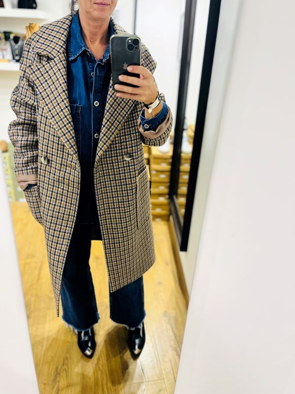 Manteau TARA carreaux