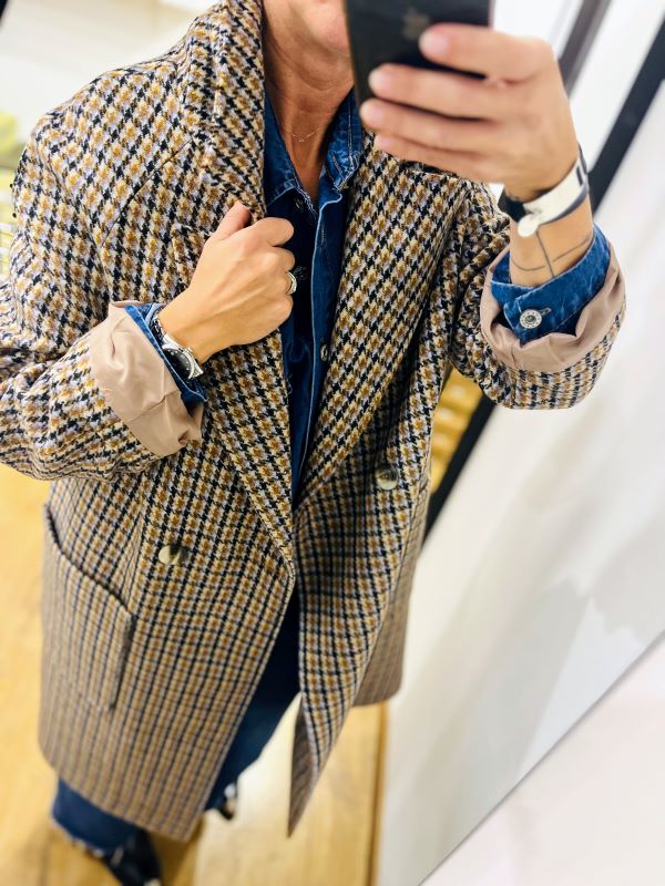 Manteau TARA carreaux
