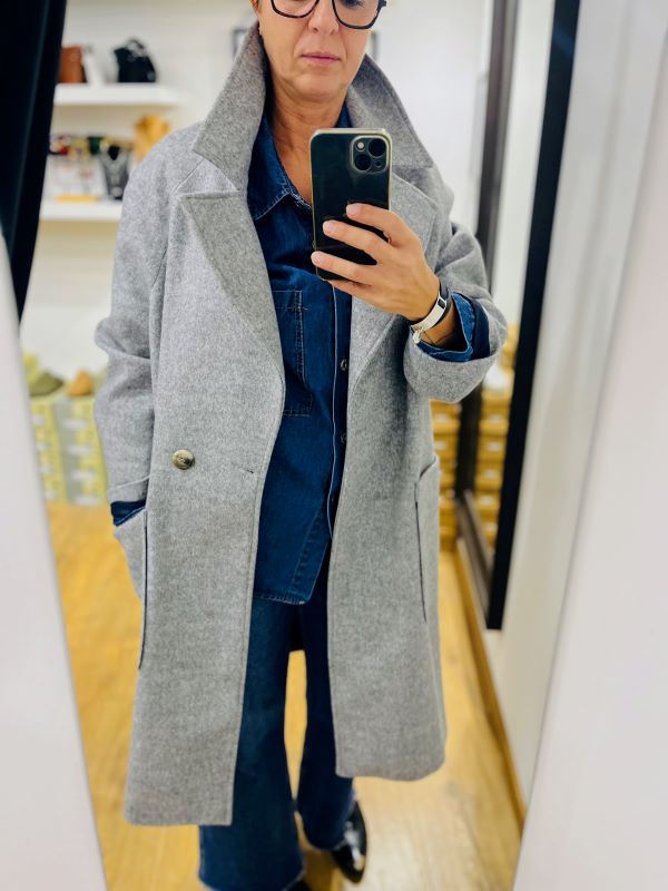 Manteau TARA gris clair