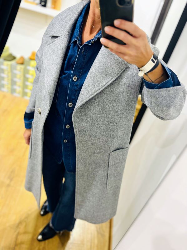 Manteau TARA gris clair