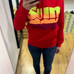 Sweat capuche MOLLETON SUNDAY rouge