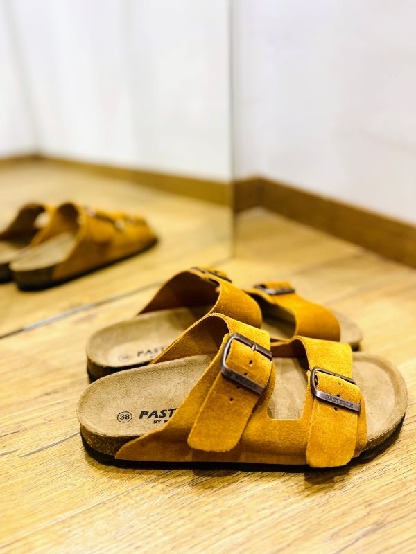 Mule Joy suède Camel PASTELLE