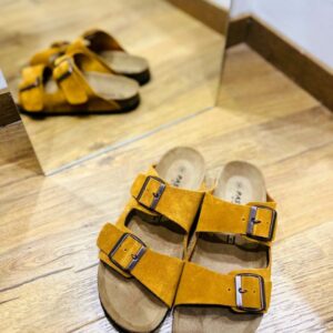 Mule Joy suède Camel PASTELLE