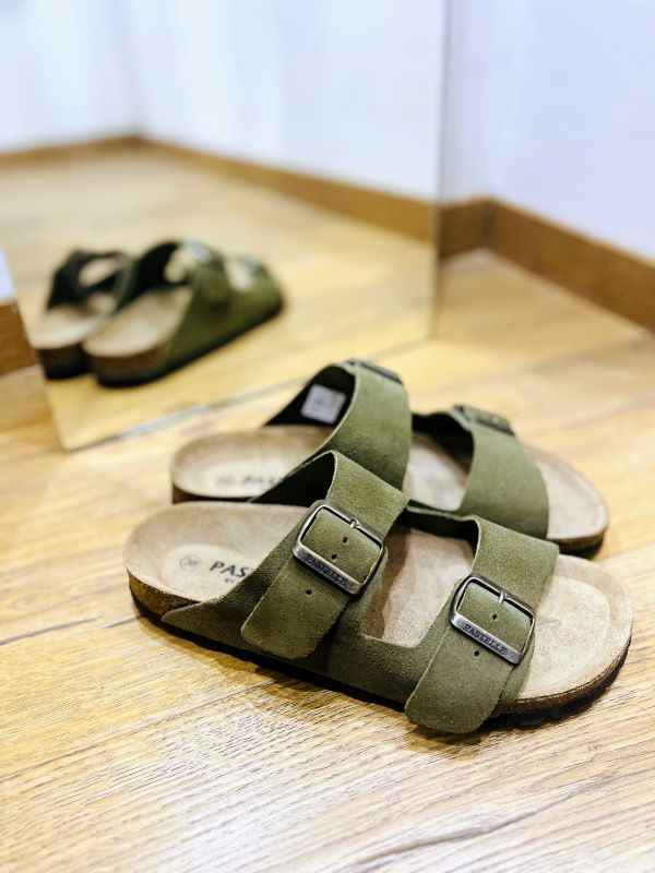 Mule Joy suède Kaki PASTELLE