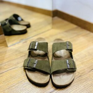 Mule Joy suède Kaki PASTELLE