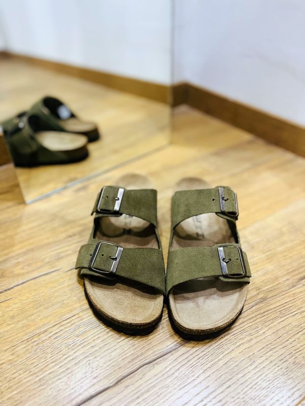 Mule Joy suède Kaki PASTELLE