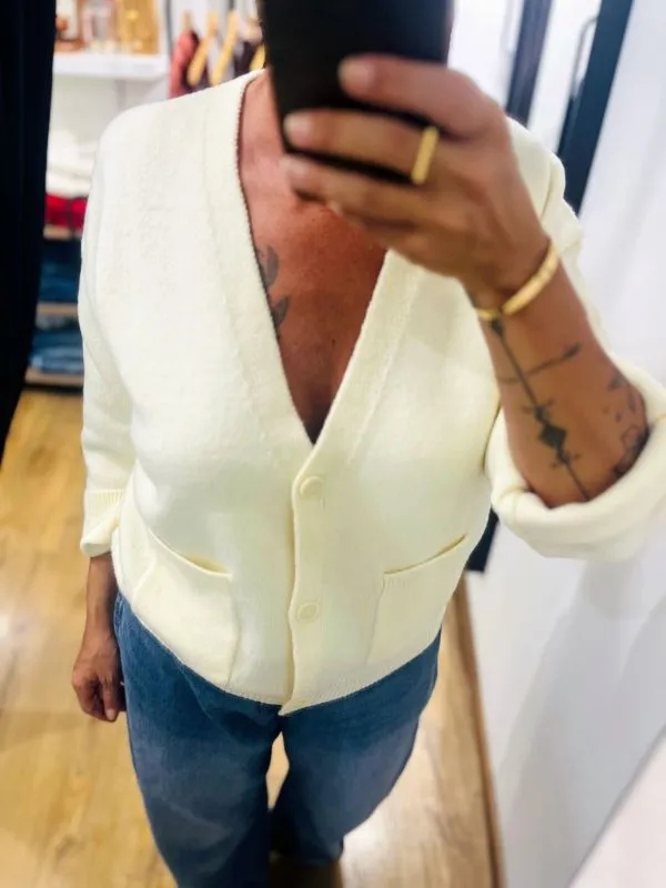 Gilet écru