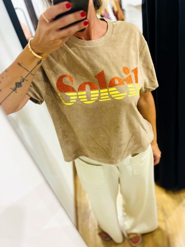 Tee-shirt EPONGE café