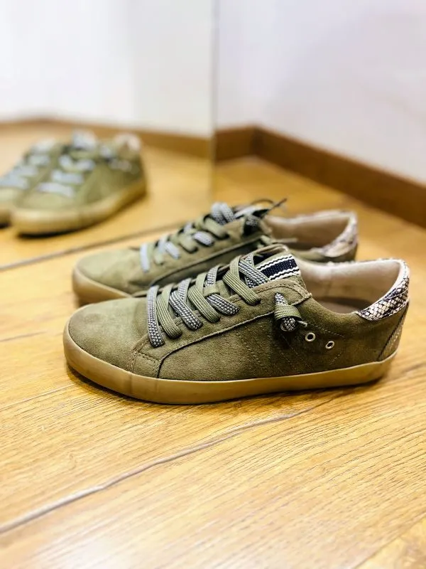 Basket kaki femme