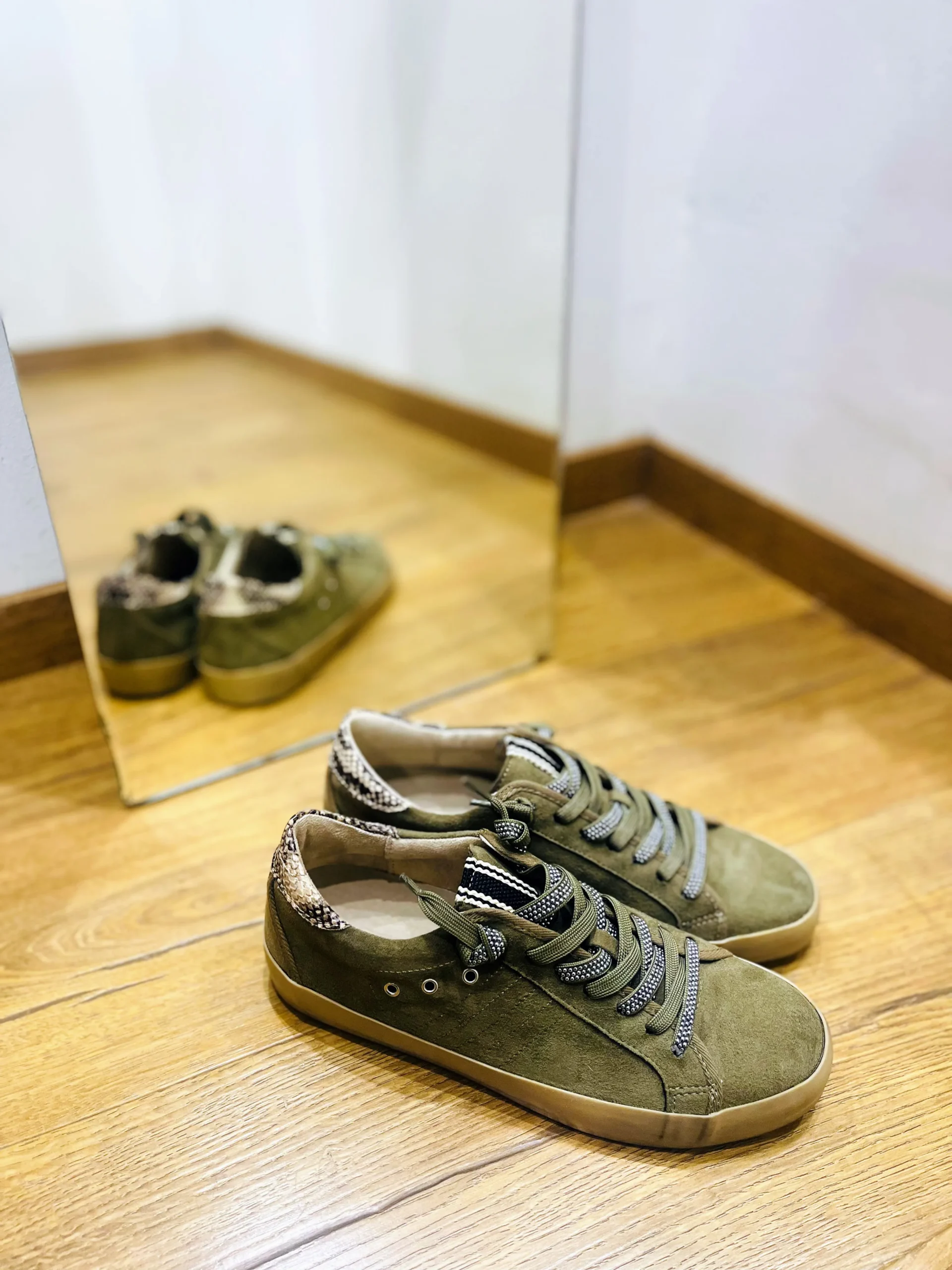 Basket kaki femme