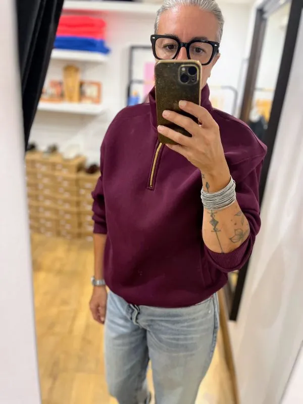 Sweat Camionneur Prune