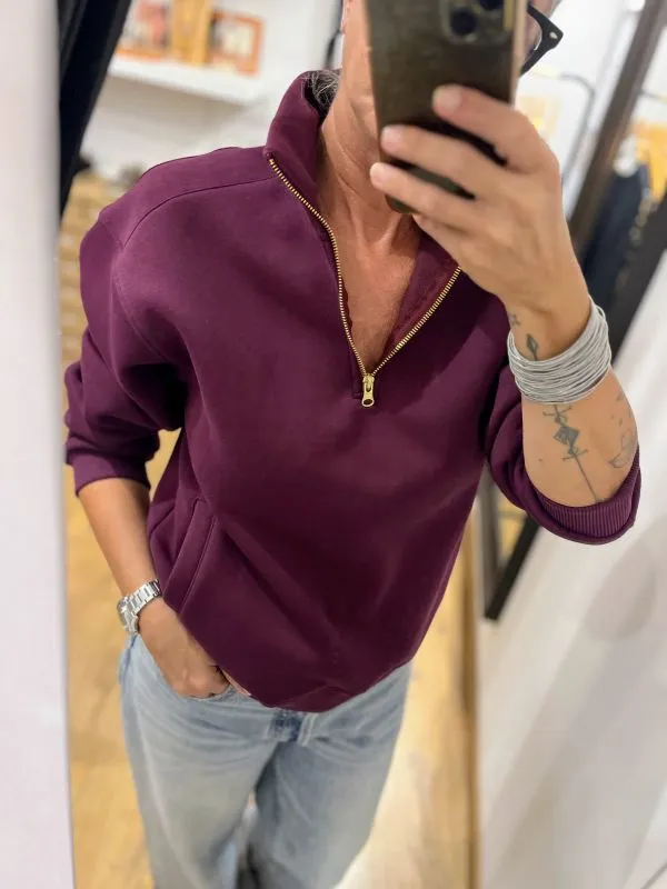 Sweat Camionneur Prune