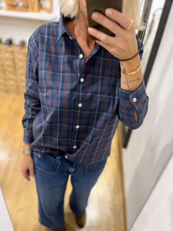Chemise Flanelle Bleu