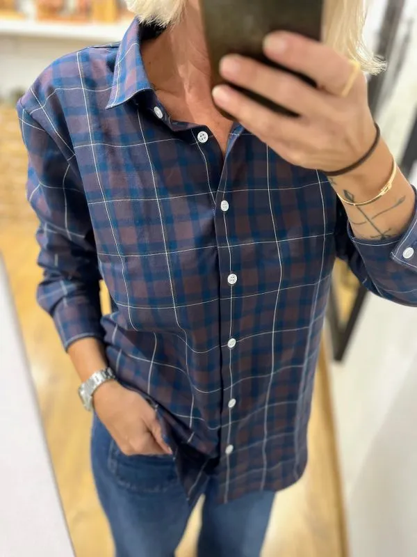 Chemise Flanelle Bleu